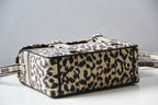 DIOR CAMP DOUBLE BUCKLE BAG 28 IN MIZZA BEIGE CANVAS