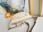 LOUIS VUITTON LV BUMBAG WAIST BAG 37 IN CREAM GRAINED CALFSKIN