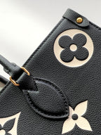 LOUIS VUITTON ONTHEGO MM 35CM BLACK WHITE