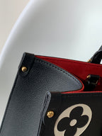 LOUIS VUITTON ONTHEGO MM 35CM BLACK WHITE