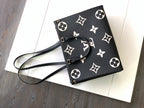 LOUIS VUITTON ONTHEGO MM 35CM BLACK WHITE