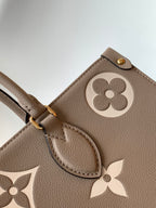 LOUIS VUITTON ONTHEGO GM 41 GREY WHITE