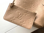 LOUIS VUITTON NEVERFULL MM 32 BEIGE MONOGRAM EMPREINTE LEATHER