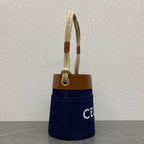 CELINE BUCKET CORDE 23 DENIM FABRIC NAVY BLUE