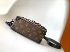 LOUIS VUITTON MINI SOFT TRUNK 18 IN BROWN MONOGRAM CANVAS WITH EMBROIDERED ANIMATED CHARACTER