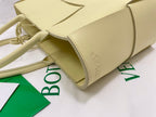 BOTTEGA VENETA SMALL ARCO TOTE 30 IN LIGHT YELLOW LAMBSKIN