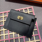 HERMES Kelly Pocket 13.5 Black Epsom Ghw
