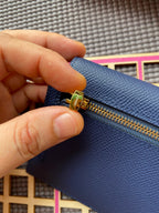HERMES Kelly Pocket 13.5 Blue Epsom Ghw