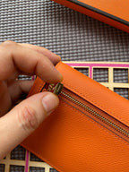 HERMES Kelly Pocket 13.5 Orange Epsom Ghw