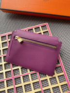 HERMES Kelly Pocket 13.5 Purple Epsom Ghw