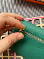 HERMES Kelly Pocket 13.5 Dark Green Epsom Ghw