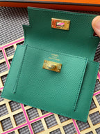 HERMES Kelly Pocket 13.5 Dark Green Epsom Ghw