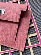 HERMES Kelly Pocket 13.5 Pink Epsom Shw