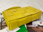 BOTTEGA VENETA SMALL CASSETTE 23 IN CANARY YELLOW CALFSKIN