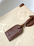 LOUIS VUITTON ONTHEGO GM 41 CREAM CHOCOLATE