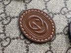 GUCCI MINI TOTE  20 BAG IN BEIGE CANVAS AND BROWN CALFSKIN