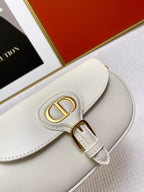 DIOR MINI BOBBY EAST-WEST 20 BAG IN WHITE CALFSKIN