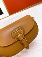 DIOR MINI BOBBY EAST-WEST 20 BAG IN CHOCOLATE BROWN CALFSKIN