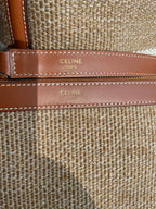 CELINE BUCKET 25 IN PRINTED CANVAS BROWN WHITE