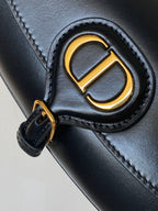 DIOR BOBBY EAST-WEST 22 BAG IN BLACK CALFSKIN