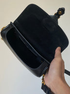 DIOR BOBBY EAST-WEST 22 BAG IN BLACK CALFSKIN