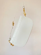 DIOR BOBBY EAST-WEST 22 BAG IN WHITE CALFSKIN