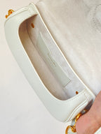 DIOR BOBBY EAST-WEST 22 BAG IN WHITE CALFSKIN