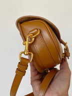DIOR BOBBY EAST-WEST 22 BAG IN CHOCOLATE BROWN CALFSKIN