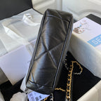 CHANEL MEDIUM 26 FLAP BAG IN BLACK LAMBSKIN