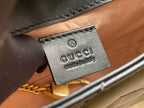 GUCCI MARMONT MINI 16 BAG IN BLACK CALFSKIN