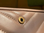 GUCCI MARMONT MINI 16 BAG IN BEIGE CALFSKIN