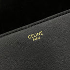 CELINE FOLCO CUIR TRIOMPHE 18 IN BLACK CALFSKIN