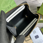 GUCCI MARMONT MINI 11 WALLET BLACK CALFSKIN