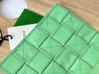 BOTTEGA VENETA SMALL CASSETTE 23 IN LIGHT GREEN CALFSKIN