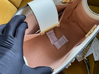 GUCCI PADLOCK MEDIUM 26 SHOULDER BAG BEIGE CANVAS AND WHITE CALFSKIN