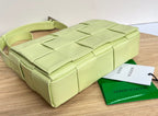 BOTTEGA VENETA SMALL CASSETTE 23 IN PINE GLADE CALFSKIN