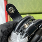 GUCCI EMBOSSED TOTE BAG 20 IN BLACK CALFSKIN
