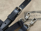 GUCCI MINI TOTE  20 BAG IN BEIGE CANVAS AND BLACK CALFSKIN