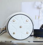 DIOR VIBE 18 BUCKET BAG IN WHITE CALFSKIN