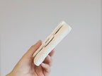 CHANEL FLAP CARD HOLDER 11.3 WHITE GRAINED CALFSKIN GOLD ICON