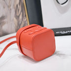 CELINE SQUARE BOX CROSSBODY BAG 11 FIRE ORANGE CALFSKIN