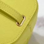 CELINE SQUARE BOX CROSSBODY BAG 11 LEMON YELLOW  CALFSKIN