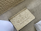 GUCCI HORSEBIT 1955 MINI 18 BAG WHITE CANVAS AND BEIGE CALFSKIN