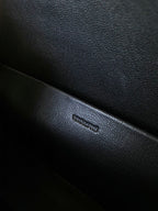 CELINE 20 CHAIN EMBOSSED ARMPIT BAG FULL BLACK CALFSKIN