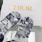 DIOR CD Mule Dway Slide 10mm Multi-motifs Style 29