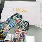DIOR CD Mule Dway Slide 10mm Multi-motifs Style 25