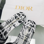 DIOR CD Mule Dway Slide 10mm Multi-motifs Style 31