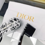 DIOR CD Mule Dway Heeled Slide 45mm Style 44