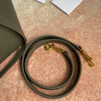CELINE FISH BAG 24 GREY LEATHER