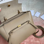 CELINE FISH BAG 24 BEIGE CREAM LEATHER